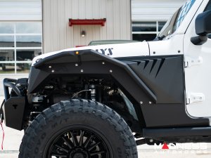 Jeep Wrangler JL Fender Flares - Fab Fours - Front - Gill Box For Base System Jeep Wrangler JL Fender Flares - Fab Fours - Front - Gill Box For Base System